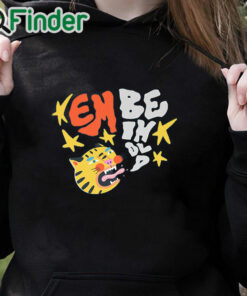 black hoodie Embeihold Tiger Shirt