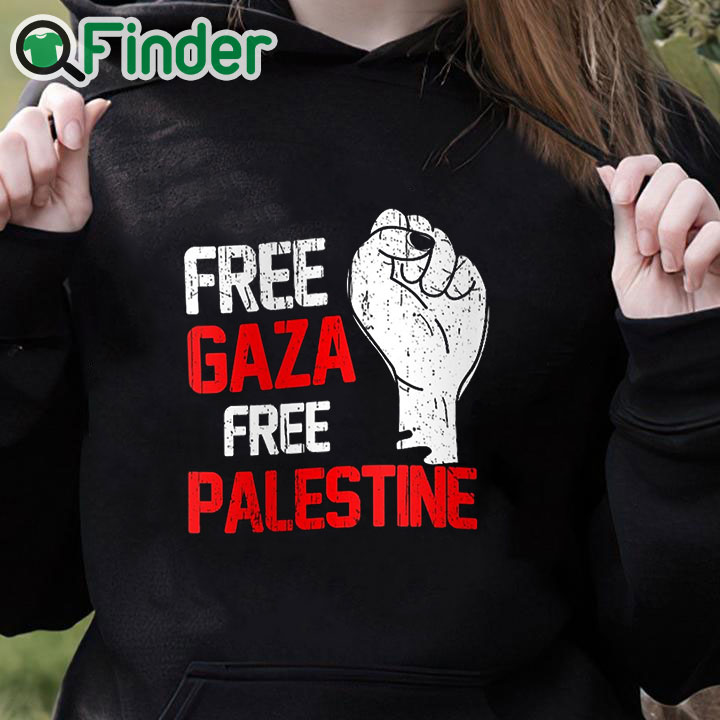 black hoodie Free Gaza Free Palestine shirt black hoodie Free Gaza Free Palestine shirt