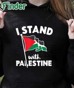 black hoodie I Stand With Palestine Essential T Shirt