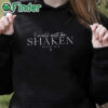 black hoodie I Will Not Be Shaken Psalm 168 Print T Shirt