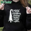 black hoodie Maybe Christmas Perhaps Means a Little Bit More Shirt