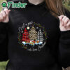 black hoodie Merry Christmas Just A Girl Who Loves Christmas Tree Unisex Sweatshirt