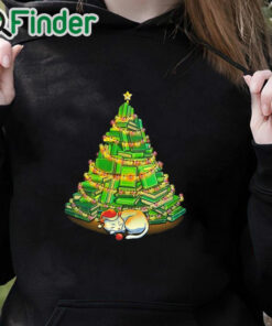 black hoodie Tobias Fonseca My Favorite Xmas Tree Women's Christmas Jumper
