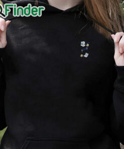 black hoodie Wilbur's Dial Up Shirt