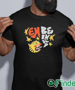 black shirt Embeihold Tiger Shirt