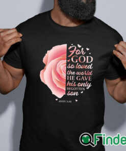 black shirt Pink Flower Christian Sayings Women Gifts Mom Her Long Sleeve T Shirt