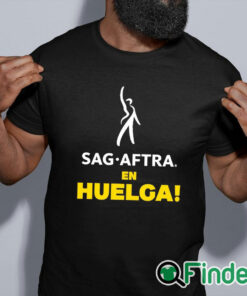 black shirt Sag Aftra En Huelga Shirt
