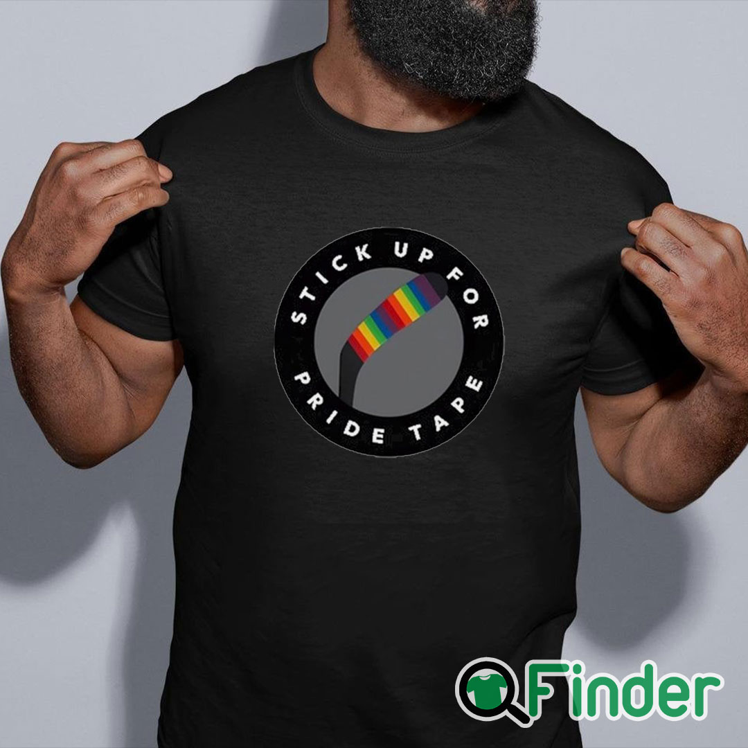 black shirt Stick Up For Pride Tape Shirt black shirt Stick Up For Pride Tape Shirt