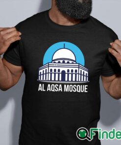 black shirt al aqsa mosque Free Palestine Save Gaza Shirt