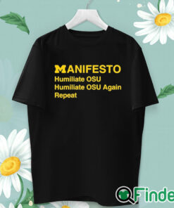unisex T shirt Dave Portnoy Manifesto Humiliate Osu Humiliate Osu Again Repeat Shirt