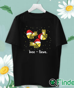 unisex T shirt Funny Santa Bee Ugly Christmas Sweater Bee lieve