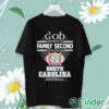 unisex T shirt God First Family Second Then North Carolina Football Shirt