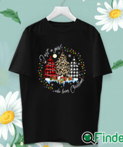 unisex T shirt Merry Christmas Just A Girl Who Loves Christmas Tree Unisex Sweatshirt