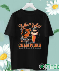 unisex T shirt Win Win 2023 Al East Division Champions Baltimore Orioles T Shirt