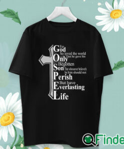 unisex T shirt Women's For God So Loved The World Print Long Sleeve Sweatshirt