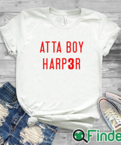 white T shirt Atta Boy Harper Shirt Orlando Arcia Stare Down T Shirt