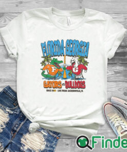 white T shirt Florida Gators Vs Georgia Bulldogs '47 Matchup Retro Shirt