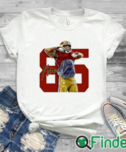 white T shirt George Kittle Made Them Cry Shirt