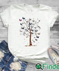 white T shirt Sweatshirt Women Flower Print Sweatshirt Women Prints Butterfly