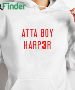 white hoodie Atta Boy Harper Shirt Orlando Arcia Stare Down T Shirt