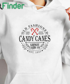 white hoodie Candy Cane Sweatshirt, North Pole Sweater, Vintage Christmas Sweatshirt