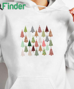 white hoodie Christmas Tree Sweater Simple Christmas Sweaters Christmas