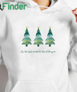 white hoodie Cute Autumn And Winter Sweatshirts For Women Sweatshirt Funny Christmas Tree