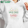 white hoodie Don't Get Your Tinsel in a Tangle Funny Christmas Sweater