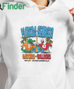 white hoodie Florida Gators Vs Georgia Bulldogs '47 Matchup Retro Shirt