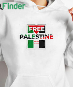 white hoodie Free palestine save al aqsa save gaza shirt