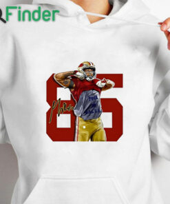 white hoodie George Kittle Made Them Cry Shirt
