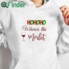 white hoodie Hohoho Where's the Merlot Fun Holiday Sweatshirt Office