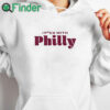 white hoodie I Fuck With Philly Shirt