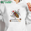white hoodie Oh Bee Ugly Christmas Sweater