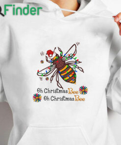 white hoodie Oh Bee Ugly Christmas Sweater