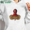 white hoodie Rufus Princess Jane Shirt