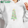 white hoodie White Christmas Words Christmas Tree Sweatshirt