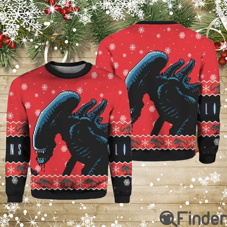 Alien Xenomorph Christmas Sweater Alien Xenomorph Christmas Sweater