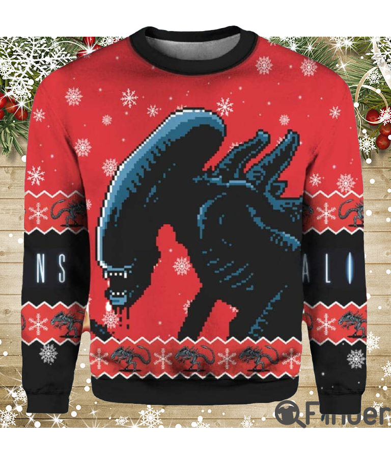 Alien Xenomorph Christmas Sweaters Alien Xenomorph Christmas Sweaters