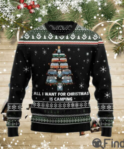 All I Want For Christmas Is Camping Ugly Christmas Sweater