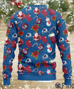 Avalanche Hockey Santa Claus Snowman Ugly Christmas Sweaters