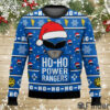 Blue Ranger Ho Ho Power Rangers Ugly Christmas Sweater