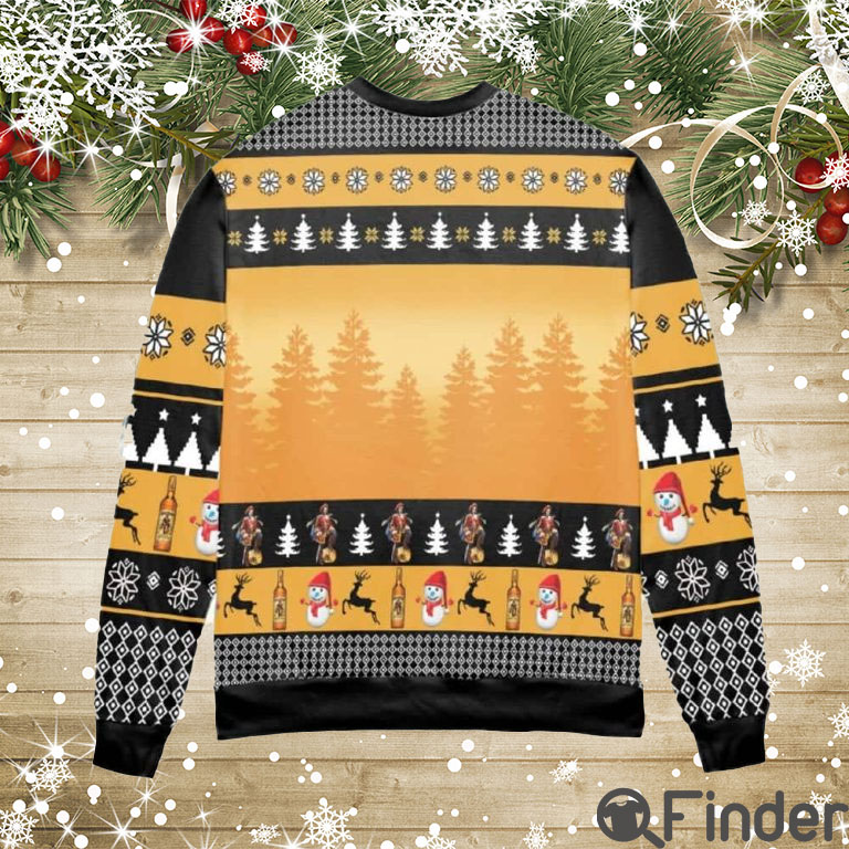 Captain Morgan Drinker Bells Drinking All The Way Ugly Christmas Sweater Hoodie Captain Morgan Drinker Bells Drinking All The Way Ugly Christmas Sweater Hoodie