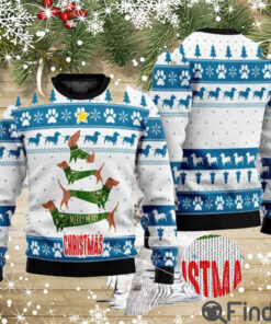 Cute Dachshund Christmas Tree Ugly Sweaters