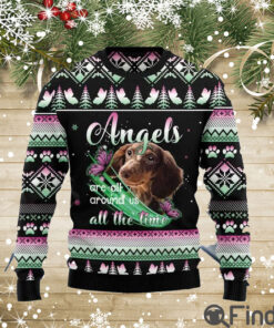 Dachshund Angel All The Time Ugly Christmas Sweaters