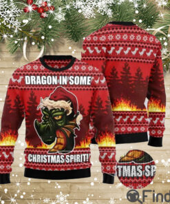 Dragon In Some Christmas Spirit Ugly Christmas Sweaters