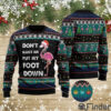 Flamingo Don’t Make Me Put My Foot Down Ugly Christmas Sweaters