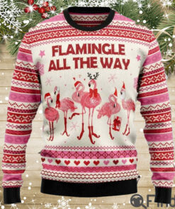Flamingo Flamingle All The Ways Ugly Christmas Sweater