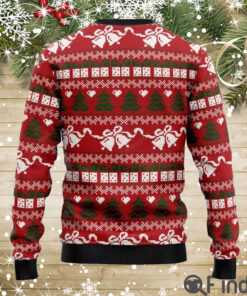 Golden Retriever Red Truck Ugly Christmas Sweaters