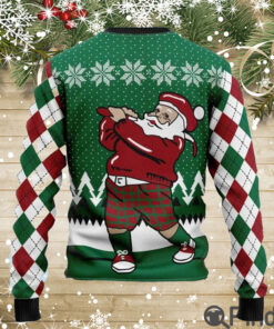 Golfer Santa Claus Ugly Christmas Sweaters